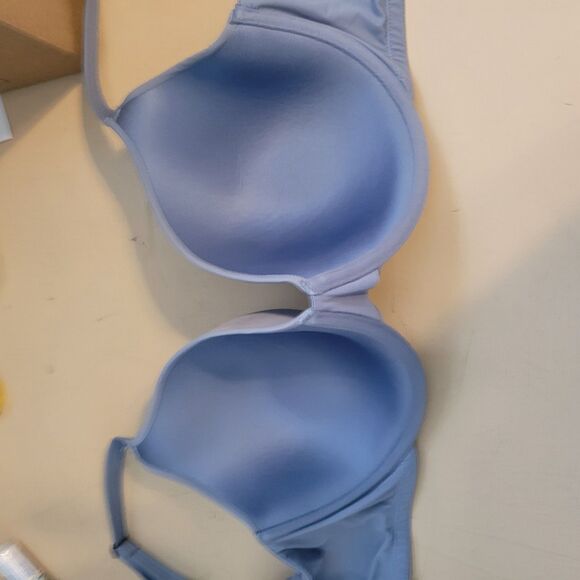 Le Mystere Bra 34G Blue T Shirt Lined Underwire Back Closure Smooth Profile - Picture 8 of 10